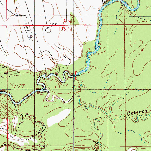 Topographic Map of Pilot Creek, AL