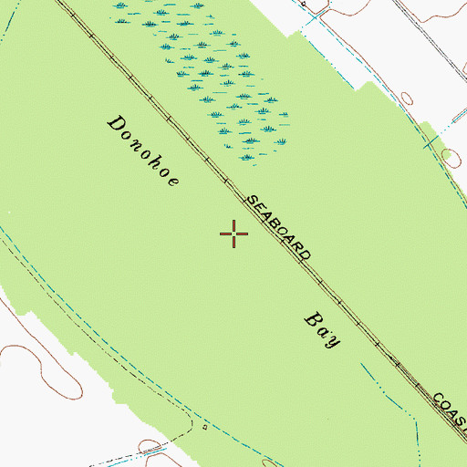 Topographic Map of Donohoe Bay, SC