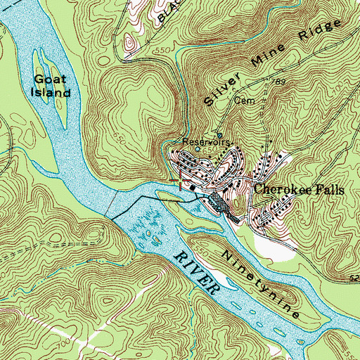 Topographic Map of Doolittle Creek, SC