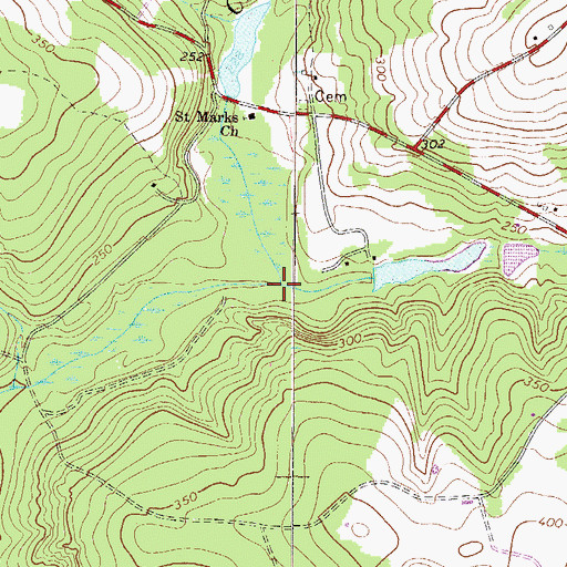 Topographic Map of Dry Branch, SC