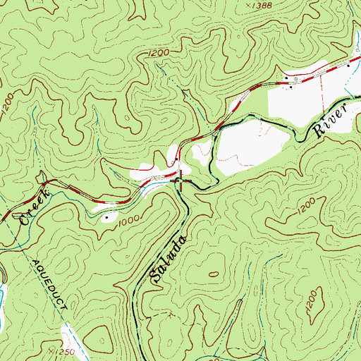 Topographic Map of Duck Creek, SC