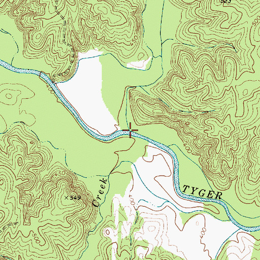 Topographic Map of Dutchman Creek, SC