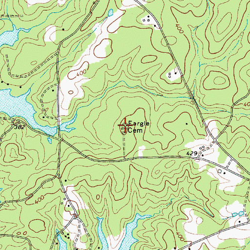 Topographic Map of Eargle Cemetery, SC