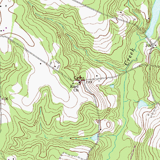 Topographic Map of Earl Church, SC