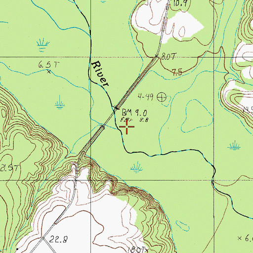Topographic Map of Early Branch, SC