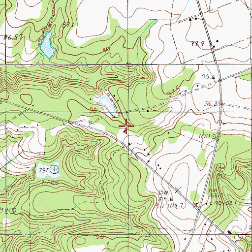 Topographic Map of East Elizabeth School (historical), SC