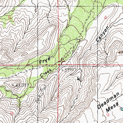 Topographic Map of Tin House, AZ