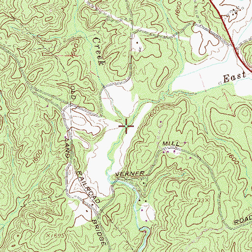 Topographic Map of East Village Creek, SC