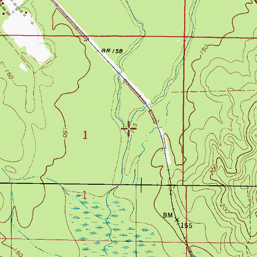 Topographic Map of Pine Branch, AL