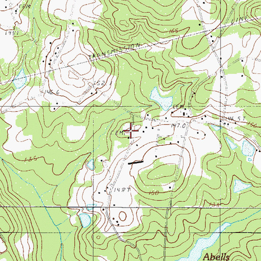 Topographic Map of Ebenezer Church, SC