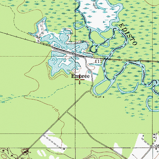 Topographic Map of Embree, SC