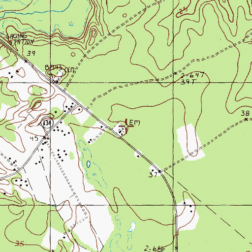 Topographic Map of Emmanuel Church, SC
