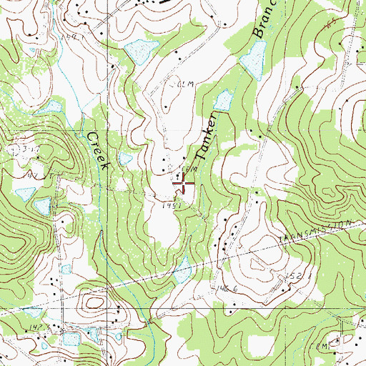 Topographic Map of Enon Lutheran Church, SC