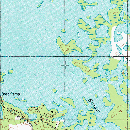 Topographic Map of Eutaw Creek, SC