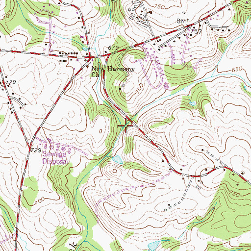 Topographic Map of Fivemile Creek, SC