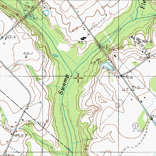 Topographic Map of Flea Bite Creek, SC