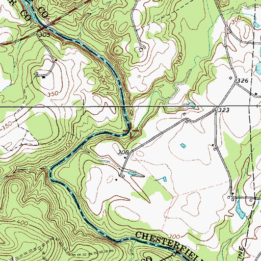 Topographic Map of Fork Creek, SC