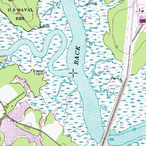 Topographic Map of Foster Creek, SC