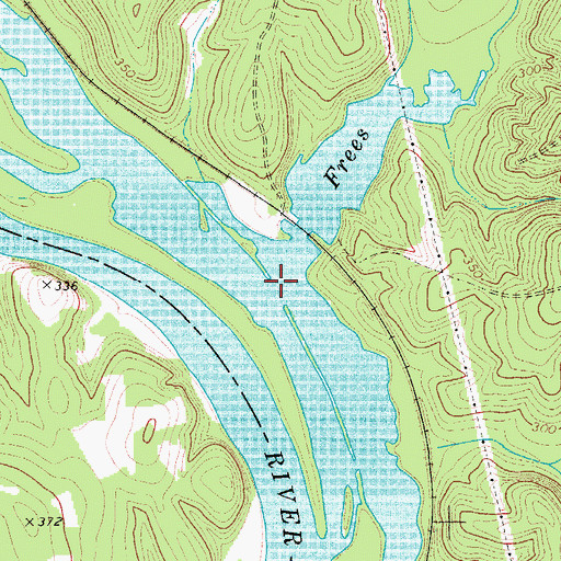 Topographic Map of Frees Creek, SC