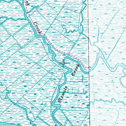Topographic Map of Garfish Creek, SC