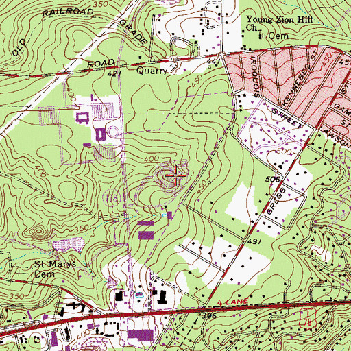 Topographic Map of Aiken Community Hospital, SC