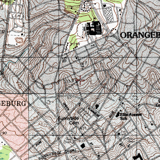 Topographic Map of Tri-County Hospital (historical), SC