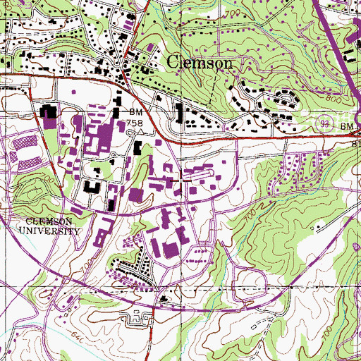 Topographic Map of Redfern Health Center, SC
