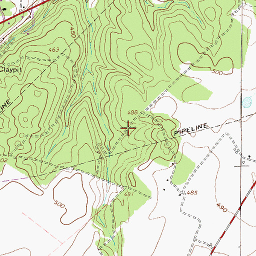 Topographic Map of Aiken County, SC