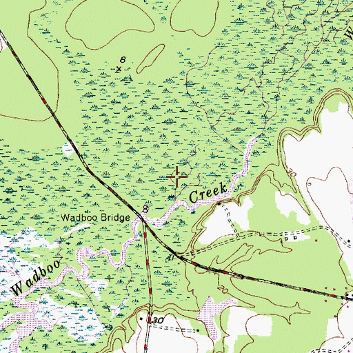 Topographic Map of Berkeley County, SC