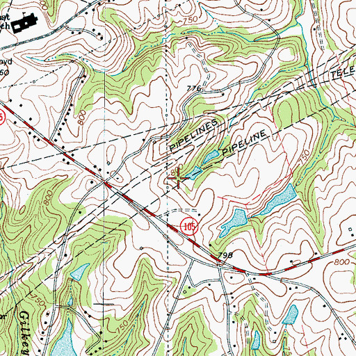 Topographic Map of Cherokee County, SC