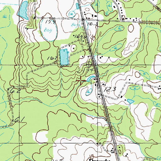 Topographic Map of Colleton County, SC
