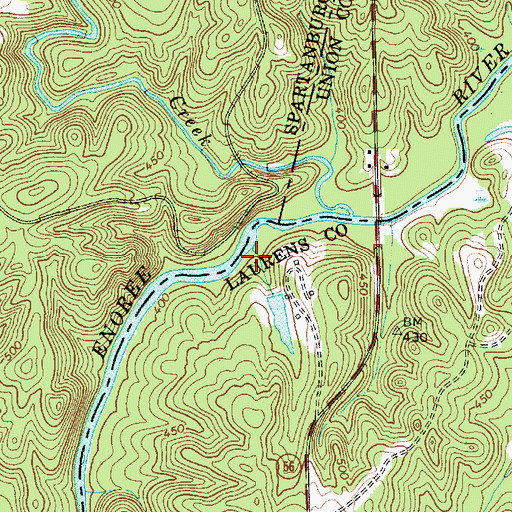 Topographic Map of Gordons Mill (historical), SC