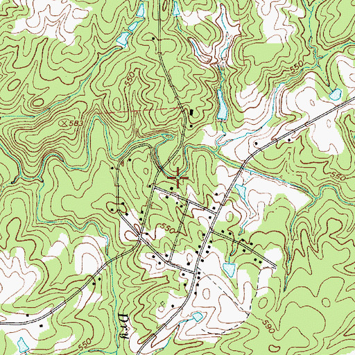 Topographic Map of Lancaster County, SC