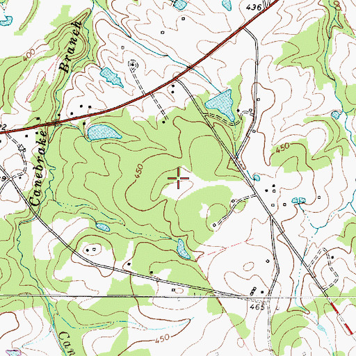 Topographic Map of Saluda County, SC
