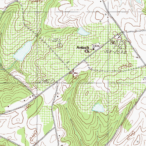 Topographic Map of Durham Grove School (historical), SC