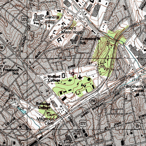 Topographic Map of A Mason Dupre Hall, SC