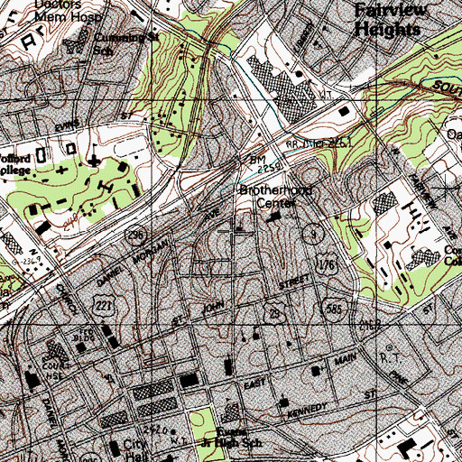 Topographic Map of Alexander School (historical), SC