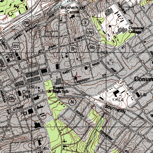 Topographic Map of Church of the Advent, SC
