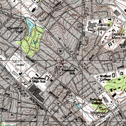 Topographic Map of Church of the Open Door, SC