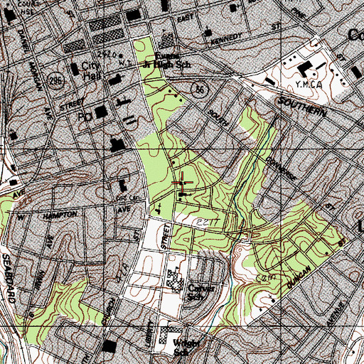 Topographic Map of Episcopal Church of the Epiphany, SC