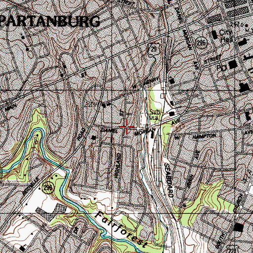 Topographic Map of House of Prayer Church, SC
