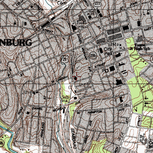 Topographic Map of Macedonia Baptist Church, SC