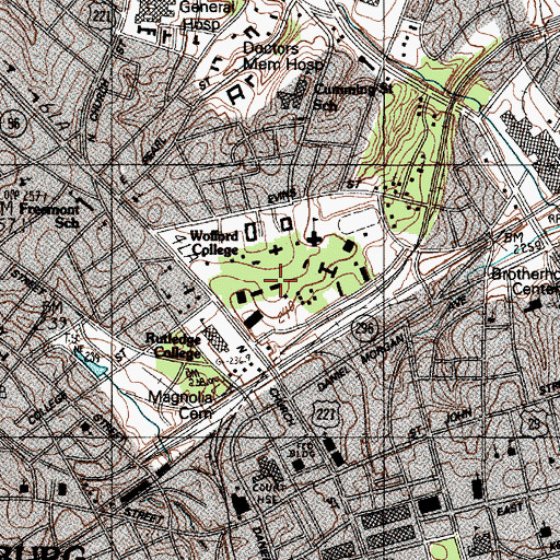 Topographic Map of Milliken Science Hall, SC