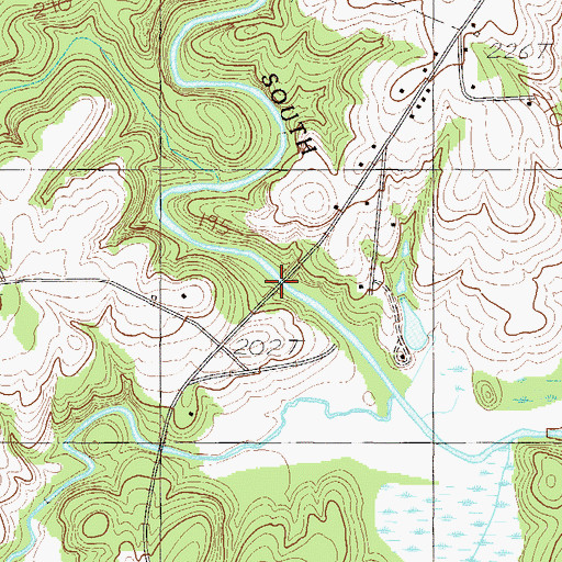 Topographic Map of Andersons Bridge, SC