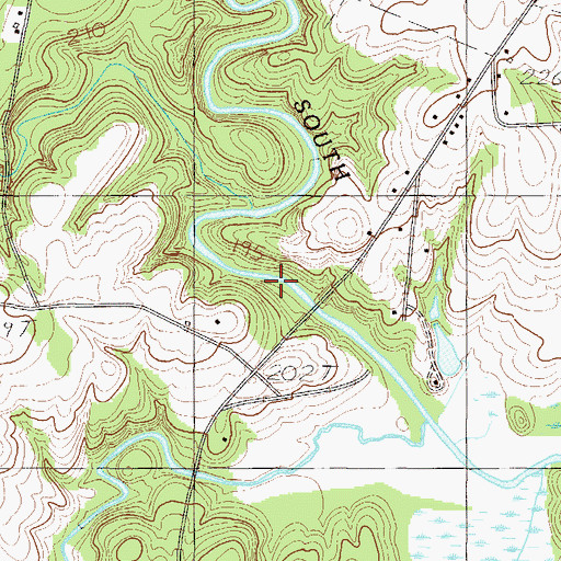 Topographic Map of Andersons Mill (historical), SC