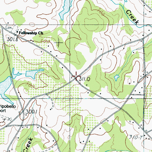 Topographic Map of Andover (historical), SC