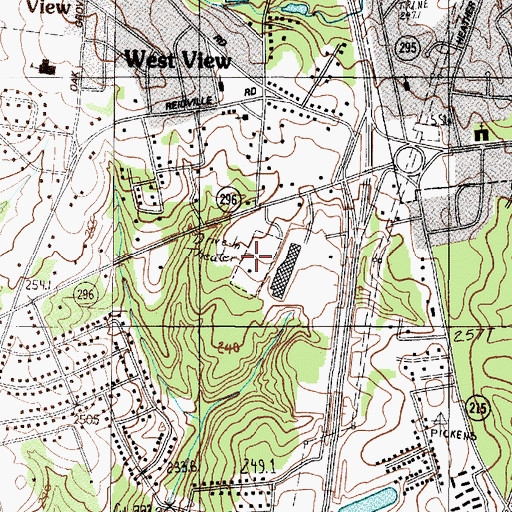 Topographic Map of Anglewood, SC