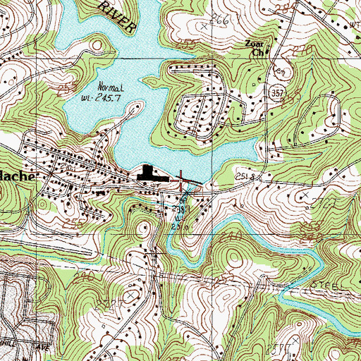 Topographic Map of Apalache Park, SC