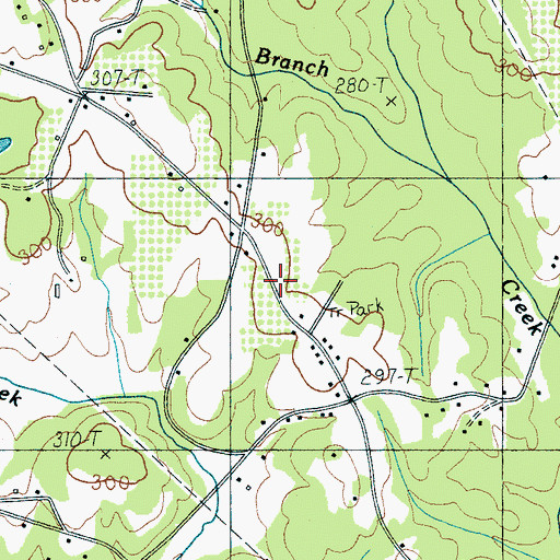 Topographic Map of Blackstock School (historical), SC