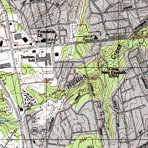 Topographic Map of Camelot, SC
